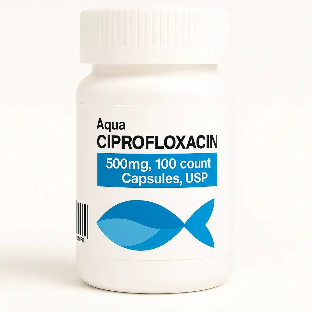 Fish Ciprofloxacin 500 mg 60 Capsules 