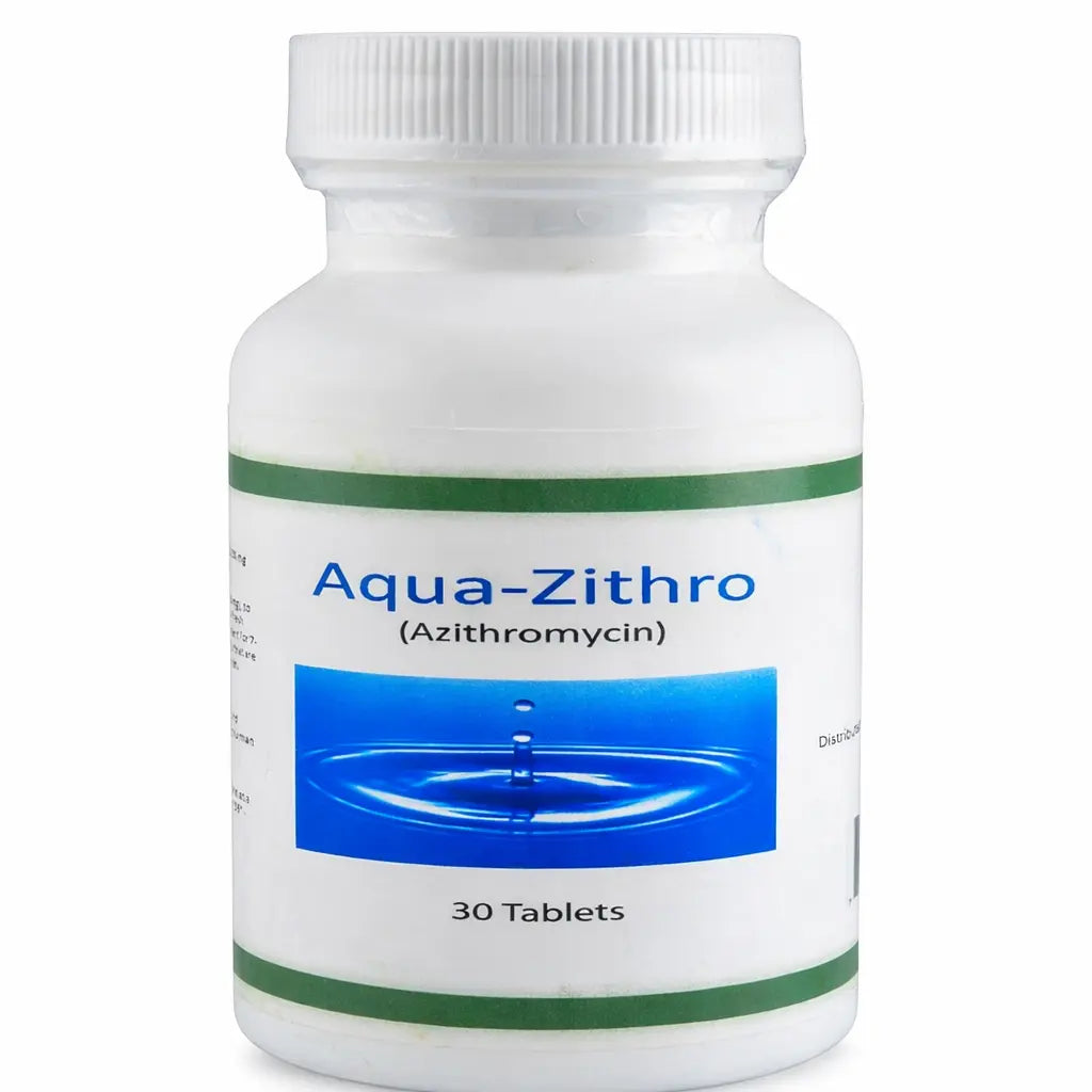aqua Zithro - Azithromycin 250 mg Tablets - 30 Count