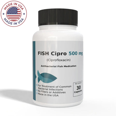 Fish Cipro Ciprofloxacin 500 mg Capsules 30 Count: Powerful Treatment for Bacterial Infections