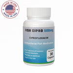 Aqua Cipro Ciprofloxacin- 500 mg - 30 count Fish Flox Forte