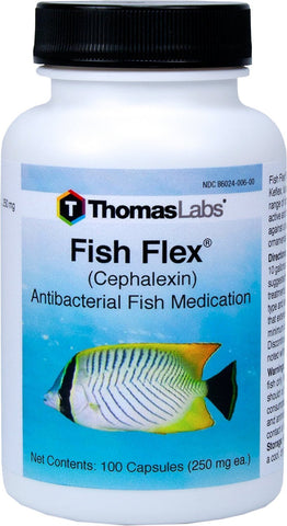 Fish Flex - Cephalexin/Keflex 250 mg Capsules - 100 Count