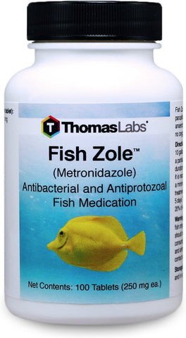 Fish Zole - Metronidazole 250 mg Tablets - 100 Count