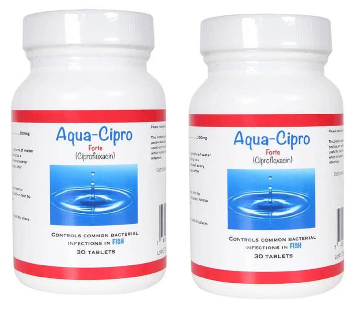 Aqua Cipro Ciprofloxacin - 500 mg 30 Capsules | Free shipping – Fishaid
