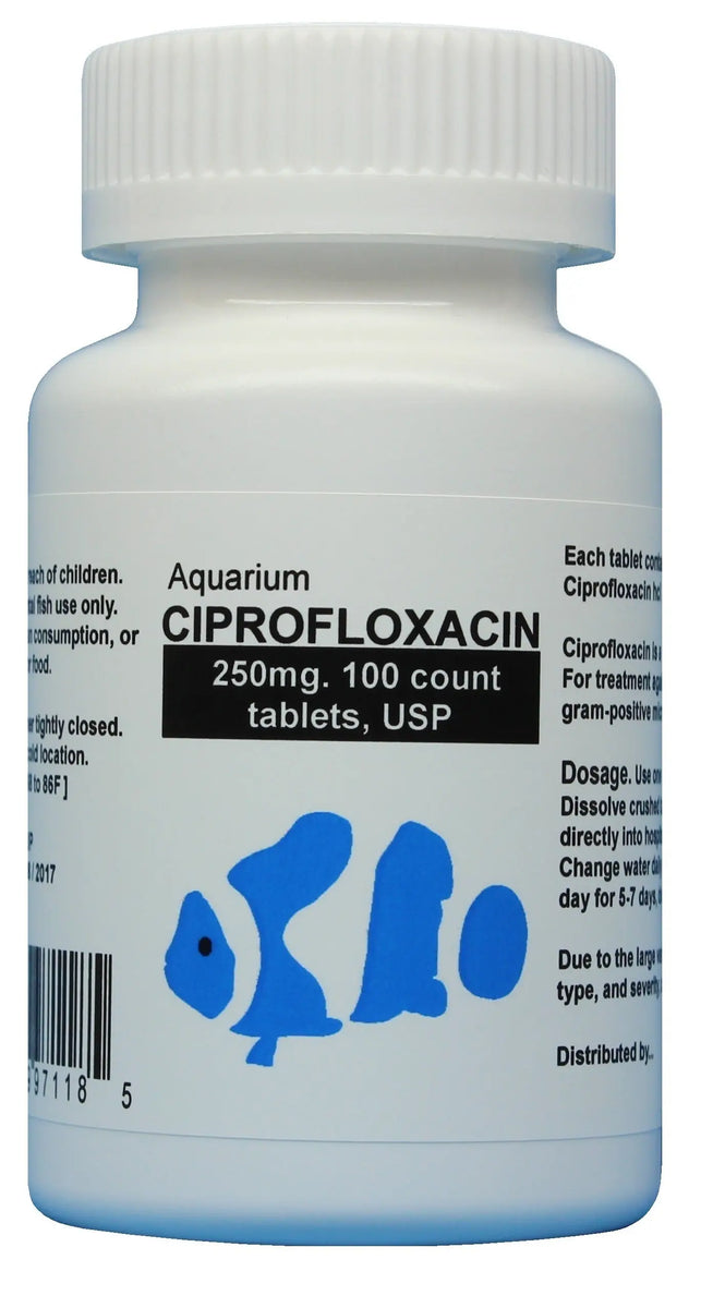 Fish cipro 250mg Fish Ciprofloxacin 100 Tablets - Fishaid