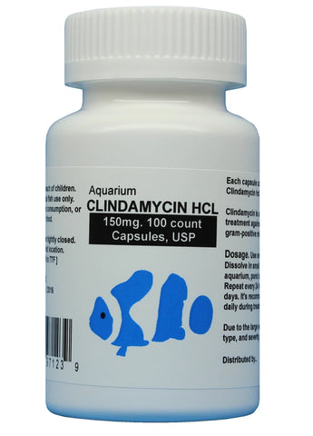 Fish aid Clindamycin Fish Aid Antibiotics 150 mg 30 count